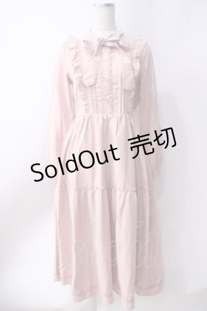 画像: axes femme POETIQUE / クラシックロングワンピース  ピンク Y-25-06-20-089-AX-OP-SZ-ZY