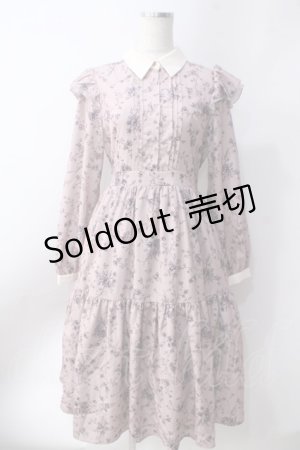 画像: axes femme POETIQUE / トワルドジュイ風花柄ワンピース  ピンク Y-25-06-20-094-AX-OP-SZ-ZY