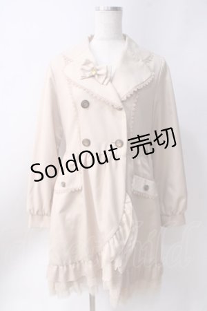 画像: axes femme / レーシートレンチコート  ベージュ Y-25-06-20-098-AX-CO-SZ-ZY