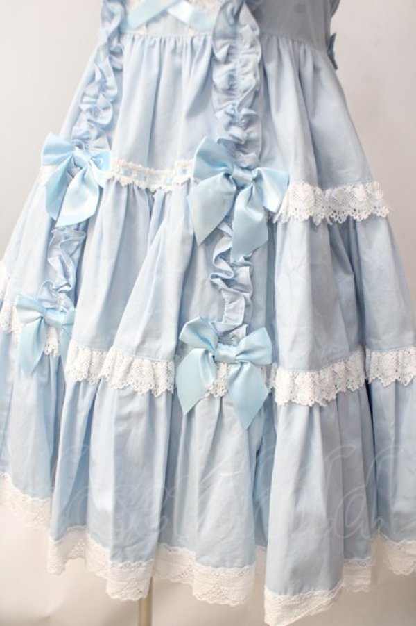 画像4: Angelic Pretty / 肩リボンジャンパースカート  サックス Y-25-06-20-103-AP-OP-SZ-ZS (4)