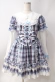 画像1: Angelic Pretty / Dolly Girl付け袖ワンピース(タータン)  サックス Y-25-06-20-104-AP-OP-SZ-ZY (1)