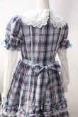 画像5: Angelic Pretty / Dolly Girl付け袖ワンピース(タータン)  サックス Y-25-06-20-104-AP-OP-SZ-ZY (5)