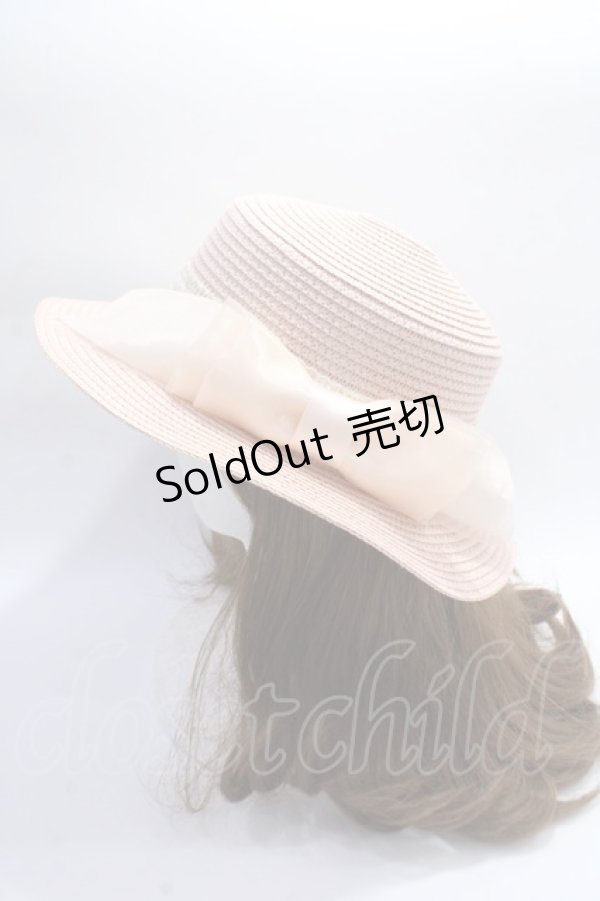 画像2: axes femme POETIQUE / リボン巻きカンカン帽  ピンク Y-25-06-20-009-AX-AC-SZ-ZY (2)