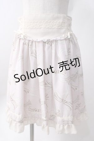 画像: axes femme POETIQUE / リボン柄スカート  ピンク Y-25-06-20-110-AX-SK-SZ-ZY
