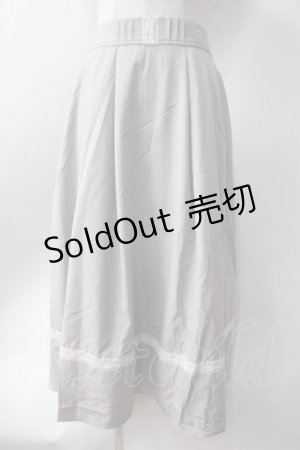画像: axes femme / アンプルフリルスカート  グレー Y-25-06-20-116-AX-SK-SZ-ZY