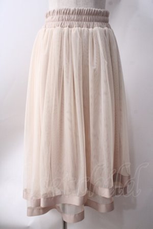画像: axes femme / フィッシュテールチュールスカート  生成り Y-25-06-20-118-AX-SK-SZ-ZY