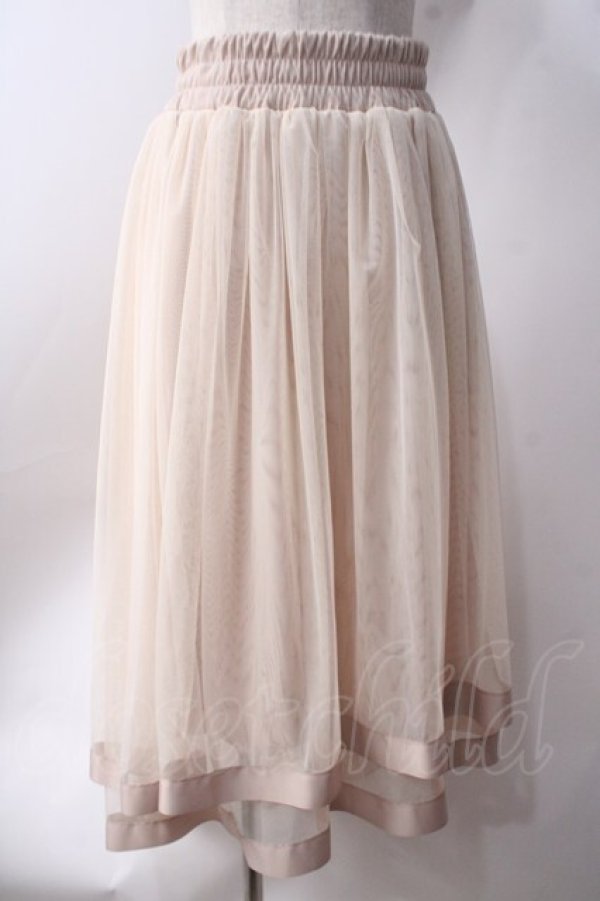 画像1: axes femme / フィッシュテールチュールスカート  生成り Y-25-06-20-118-AX-SK-SZ-ZI (1)