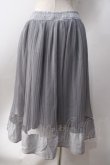 画像2: axes femme / チュール重ねプリーツスカート  グレー Y-25-06-20-126-AX-SK-SZ-ZI (2)