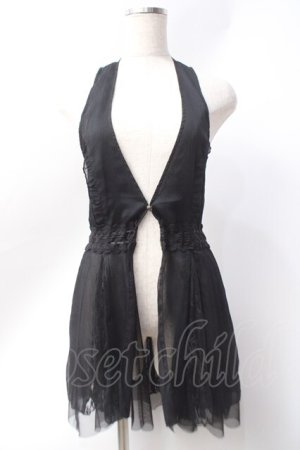 画像: axes femme / シフォンジレ  黒 Y-25-06-20-018-AX-TO-SZ-ZY
