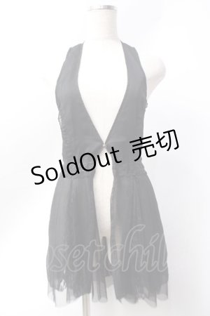 画像: axes femme / シフォンジレ  黒 Y-25-06-20-018-AX-TO-SZ-ZY