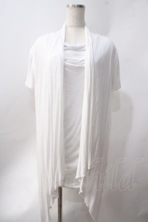 画像: CIVARIZE / Unite ドレープカットソー 44 ホワイト Y-25-06-22-022-GO-TO-SZ-ZY