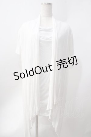 画像: CIVARIZE / Unite ドレープカットソー 44 ホワイト Y-25-06-22-022-GO-TO-SZ-ZT187