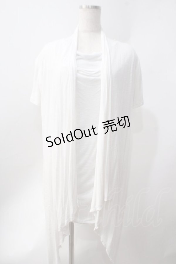 画像1: CIVARIZE / Unite ドレープカットソー 44 ホワイト Y-25-06-22-022-GO-TO-SZ-ZT187 (1)