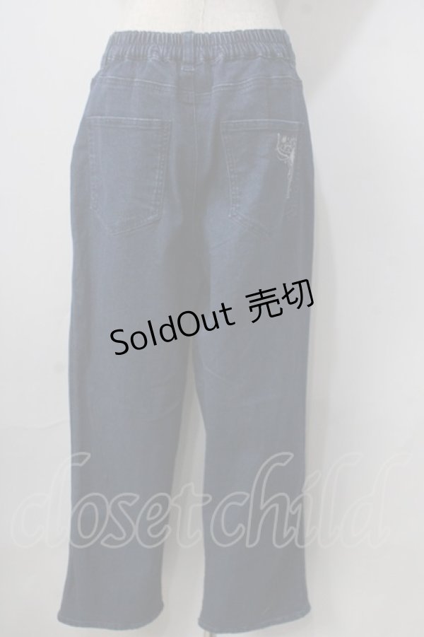 画像2: axes femme / ソーイング刺繍デニムパンツ L インディゴ Y-25-06-24-035-AX-PA-SZ-ZT333 (2)