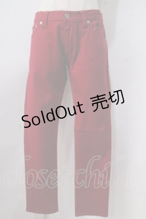 画像: SEXY DYNAMITE LONDON (CHOICE) / スキニーパンツ  赤 Y-25-06-24-045-PU-PA-AS-ZT414