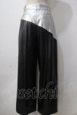 画像2: Melt the lady / mirror line pants M ブラック×シルバー Y-25-06-24-047-PU-PA-SZ-ZT456 (2)