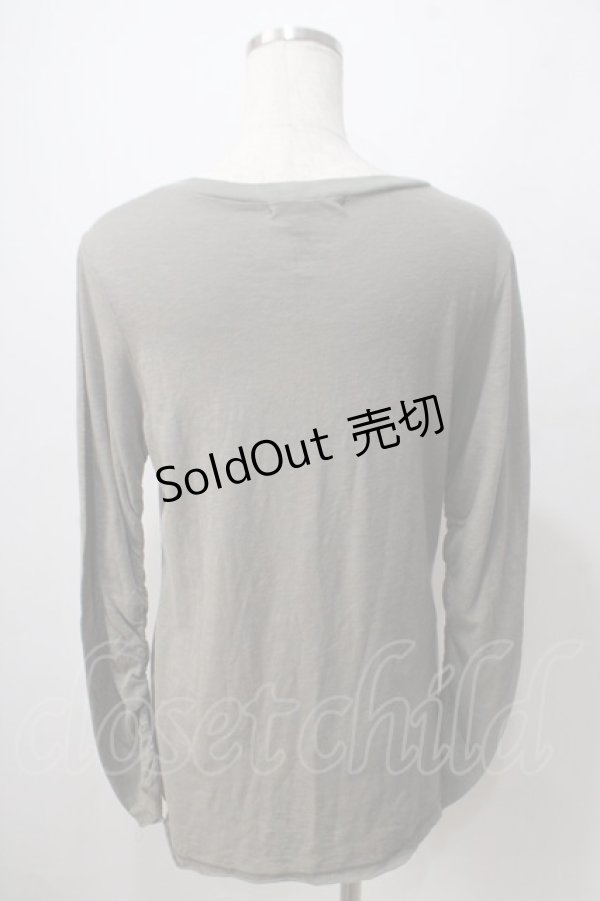 画像2: ALGONQUINS / プリントカットソー  カーキ Y-25-06-24-049-AL-TO-AS-ZT414 (2)