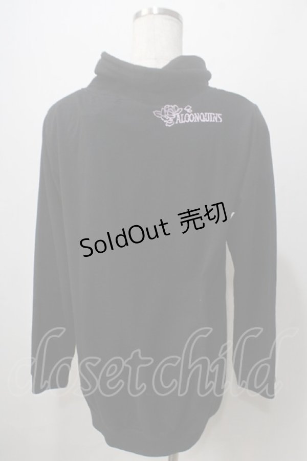 画像2: ALGONQUINS / バラptハイネックロングカットソー F 黒 Y-25-06-24-053-AL-TO-SZ-ZT332 (2)
