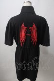 画像2: NieR Clothing / 羽根プリントハイネックロングカットソー F 黒 Y-25-06-24-066-PU-TO-SZ-ZT414 (2)