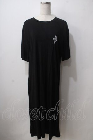 画像: NieR Clothing / BACK ARTISTIC ROSE LONG DRESS  黒 Y-25-06-24-067-PU-OP-SZ-ZT0621Y