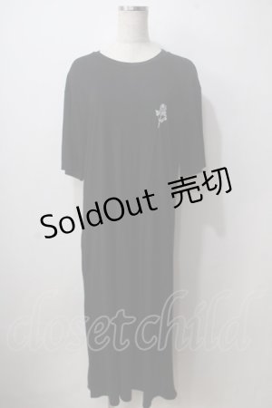 画像: NieR Clothing / BACK ARTISTIC ROSE LONG DRESS  黒 Y-25-06-24-067-PU-OP-SZ-ZT333