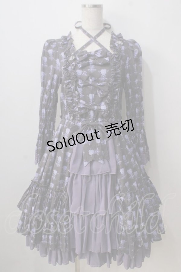 画像1: ATELIER PIERROT / Rosy Bouquet Dress  パープル Y-25-06-24-076-EL-OP-SZ-ZS (1)