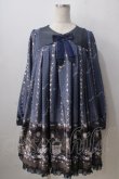 画像1: metamorphose / Star Rose　Aラインワンピース  紺 Y-25-06-24-078-ME-OP-SZ-ZY (1)