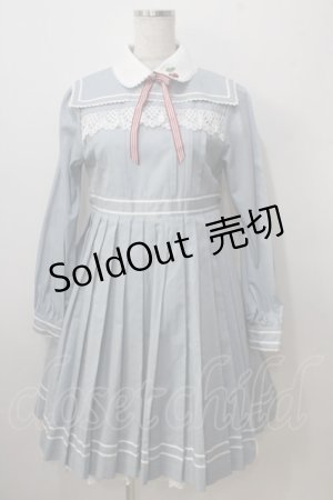画像: BABY,THE STARS SHINE BRIGHT / Love and Cherish youプリーツワンピース  スモーキーサックス Y-25-06-24-095-BA-OP-SZ-ZY