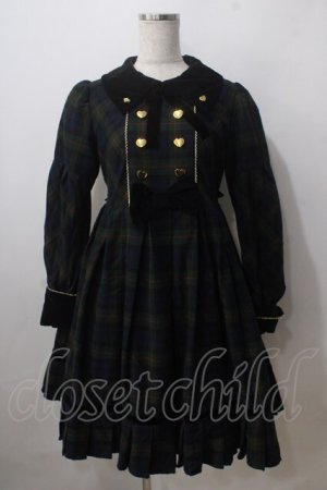 画像: Angelic Pretty /Modern Studentワンピース  紺 Y-25-06-24-099-AP-OP-SZ-ZY