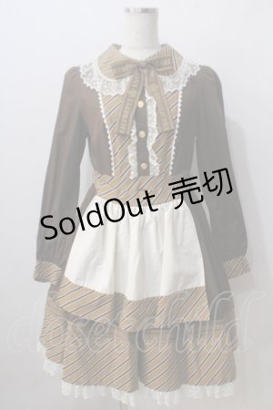 画像: Angelic Pretty /Sweetカプチーノワンピース - ブラウン Y-25-06-24-101-AP-OP-SZ-ZY