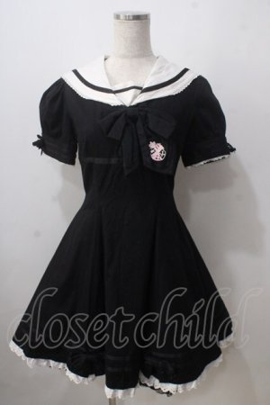 画像: Angelic Pretty / School Marine ワンピース  黒 Y-25-06-24-105-AP-OP-SZ-ZY
