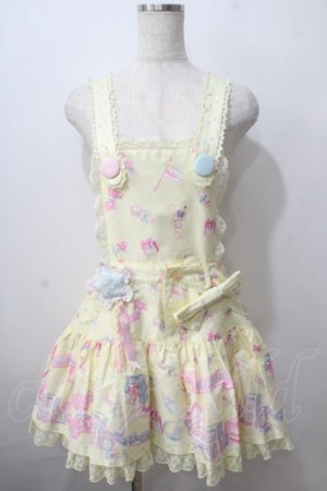 画像: Angelic Pretty / Dreamyベビールームサロペット  イエロー Y-25-06-24-107-AP-OP-SZ-ZY