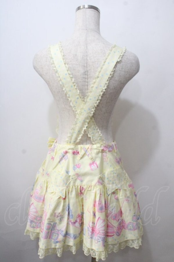 画像2: Angelic Pretty / Dreamyベビールームサロペット  イエロー Y-25-06-24-107-AP-OP-SZ-ZS (2)