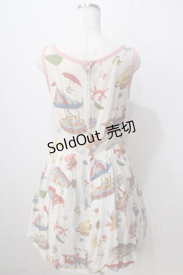 画像2: Jane Marple / Wonder Land ノースリーブワンピース M アイボリー Y-25-06-24-018-JM-OP-SZ-ZY (2)