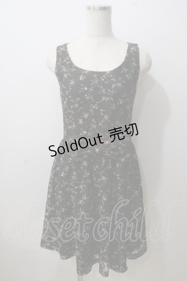 画像1: MILK / Ribbon lap dress  ブラックフラワーレース Y-25-06-26-054-ML-OP-SZ-ZY (1)