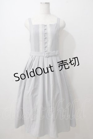 画像: an another angelus / ピンタック使いキャミワンピース  グレー Y-25-06-26-057-CA-OP-AS-ZY