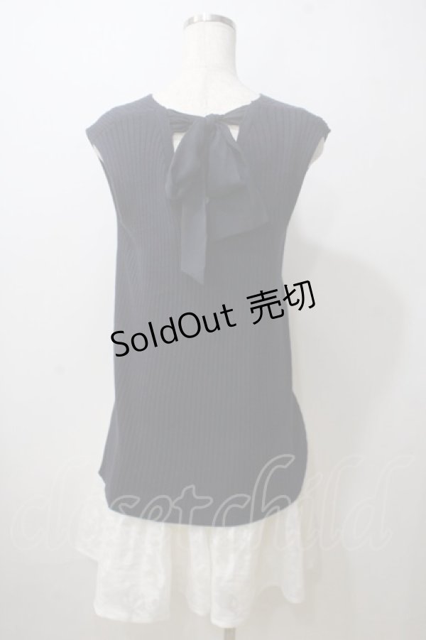 画像2: LIZ LISA / オパール花柄ワンピース 0 紺 Y-25-06-26-061-LO-OP-SZ-ZT128 (2)