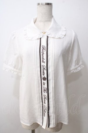 画像: Amavel /フロント刺繍ブラウス F ブラウン Y-25-06-26-010-CA-BL-SZ-ZY