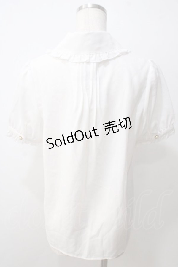 画像2: Amavel /フロント刺繍ブラウス F ブラウン Y-25-06-26-010-CA-BL-SZ-ZY (2)