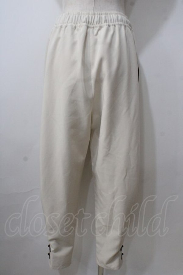 画像2: axes femme POETIQUE / チャイナボタンラインパンツ M ベージュ Y-25-06-26-105-AX-PA-SZ-ZT423 (2)