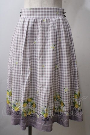 画像: axes femme POETIQUE / シトロンフラワーリーススカート M ラベンダー Y-25-06-26-108-AX-SK-SZ-ZY