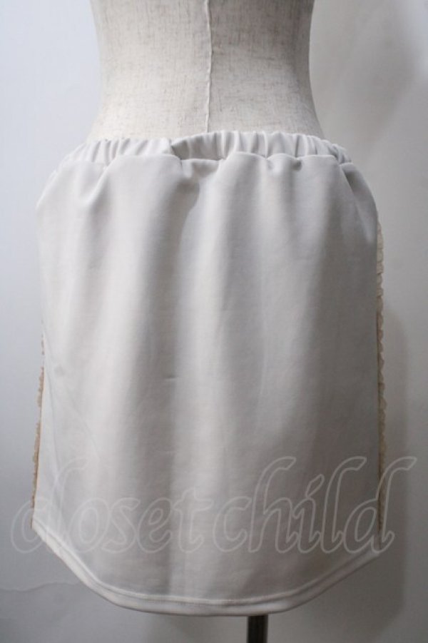 画像2: merry jenny / フリルラインジャージスカート F アイボリー Y-25-06-26-127-LO-SK-SZ-ZT455 (2)