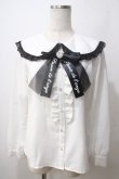 画像1: Pal elfy / フリルブラウス  白ｘ黒 Y-25-06-26-015-LO-TO-AS-ZT075 (1)