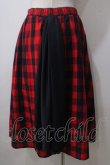 画像2: MARBLE / チェックスカート  赤 Y-25-06-26-133-GO-SK-SZ-ZT065 (2)