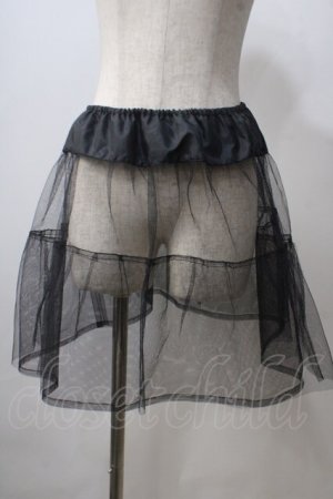 画像: Victorian maiden /パニエスカート  黒 Y-25-06-26-137-CL-SK-AS-ZY
