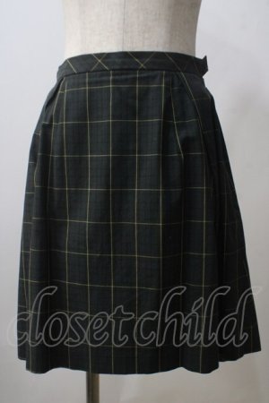 画像: Jane Marple / チェックのタックスカート M グリーン Y-25-06-26-150-JM-SK-SZ-ZT0630Y