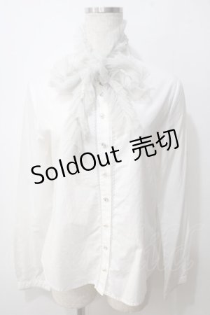 画像: Jane Marple /ラメチュールブラウス  白 Y-25-06-26-018-JM-BL-SZ-ZT076