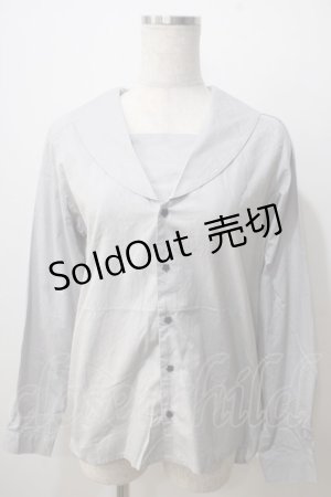 画像: ネバアランド / 金平糖セーラーブラウス  グレー Y-25-06-26-024-LO-BL-SZ-ZY