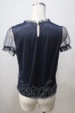 画像2: Ank Rouge / ワンポイント刺繍ドットチュールカットソー M コン Y-25-06-26-003-CA-TO-SZ-ZY (2)