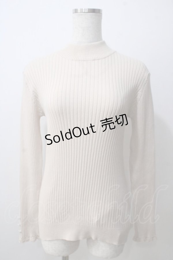 画像1: F＆A / リブニット F ベージュ Y-25-06-26-030-LO-TO-SZ-ZT076 (1)